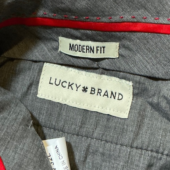 Lucky Brand Dress Pants NWT 30x32 Gray Tailored Trousers - Picture 6 of 9